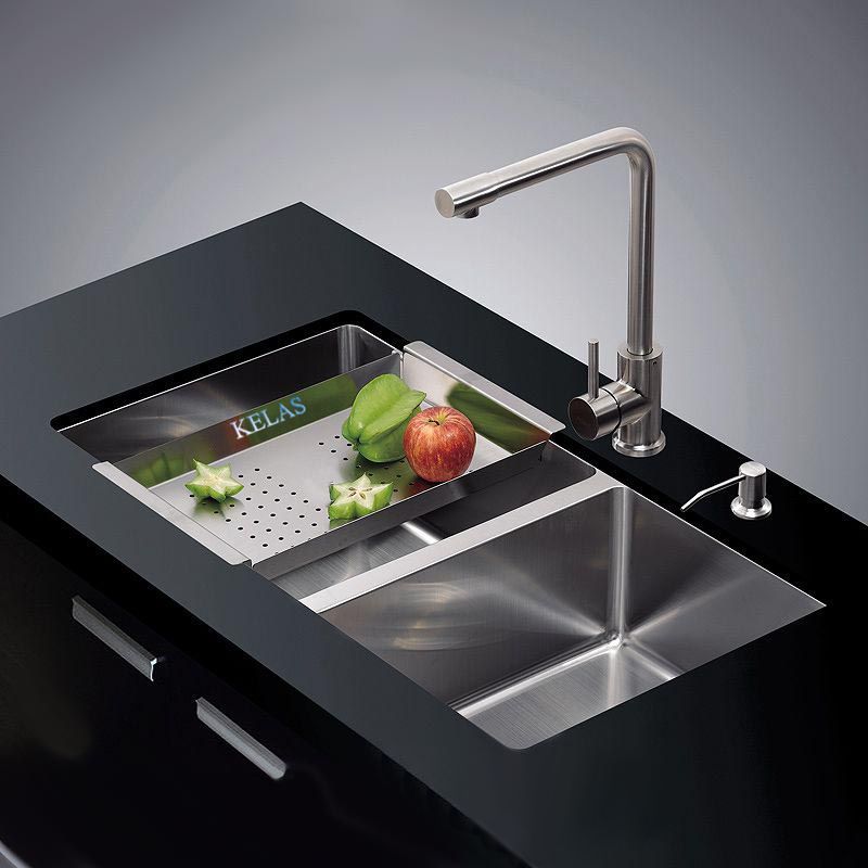 Chậu rửa bát Shigeru thép không gỉ cao cấp Nhật Bản